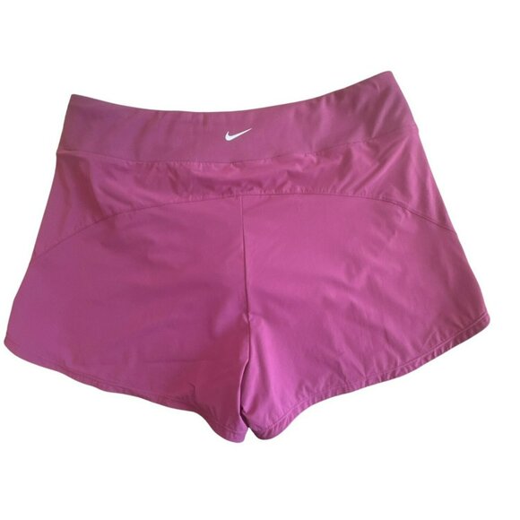 Nike Womens Dri-Fit Training Shorts XL Purple Pink Lined Activewear NWT - Picture 5 of 6